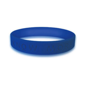silicone rubber blue awareness wristbands | bracelets