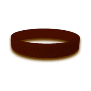 silicone rubber brown awareness wristbands | bracelets