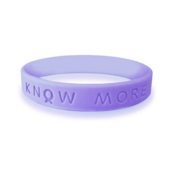 silicone rubber lavender awareness wristbands | bracelets