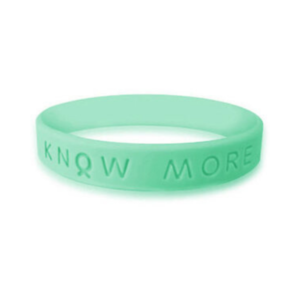 silicone rubber light green awareness wristbands | bracelets