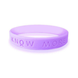 silicone rubber orchid awareness wristbands | bracelets