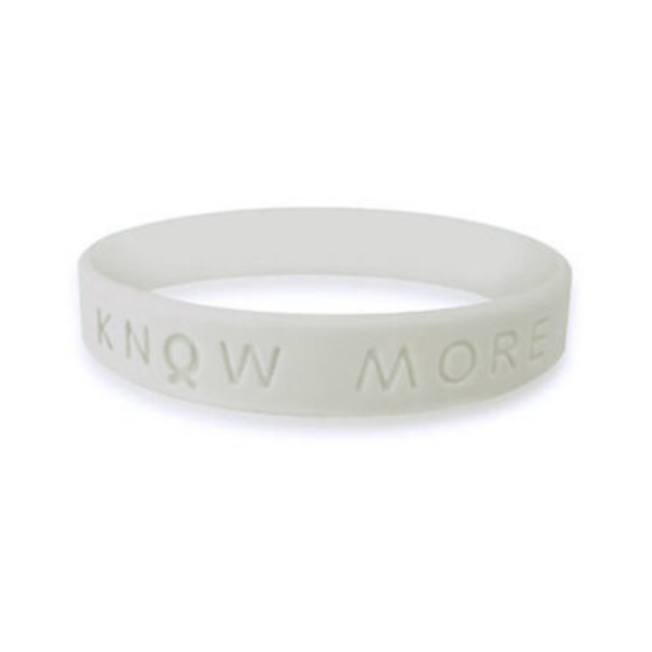 silicone rubber pearl awareness wristbands | bracelets