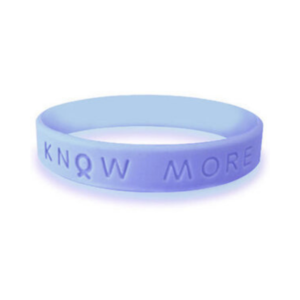 silicone rubber periwinkle blue awareness wristbands | bracelets