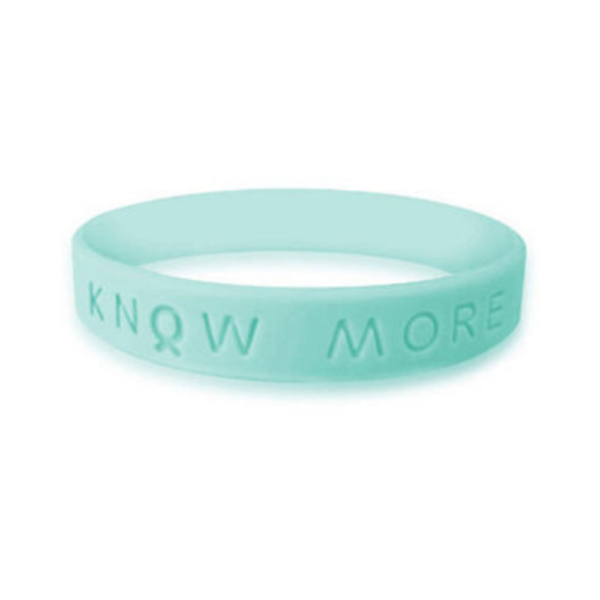 silicone rubber sea green awareness wristbands | bracelets