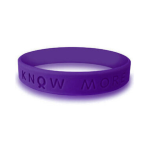 silicone rubber violet awareness wristbands | bracelets