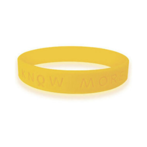 silicone rubber yellow awareness wristbands | bracelets