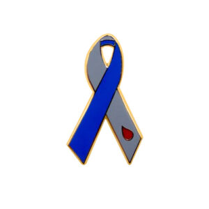 enamel blood drop awareness ribbons | pins