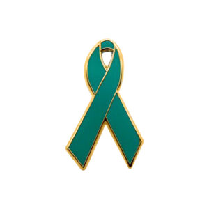 enamel green awareness ribbons | pins