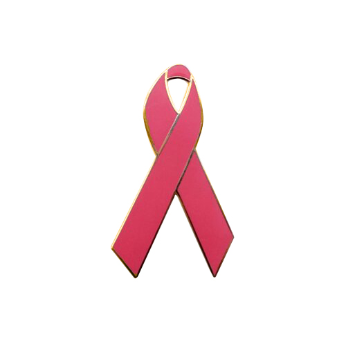 enamel hot pinks awareness ribbons | pins