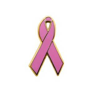 enamel pink awareness ribbons | pins