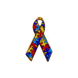 enamel puzzle pieces awareness ribbons | pins