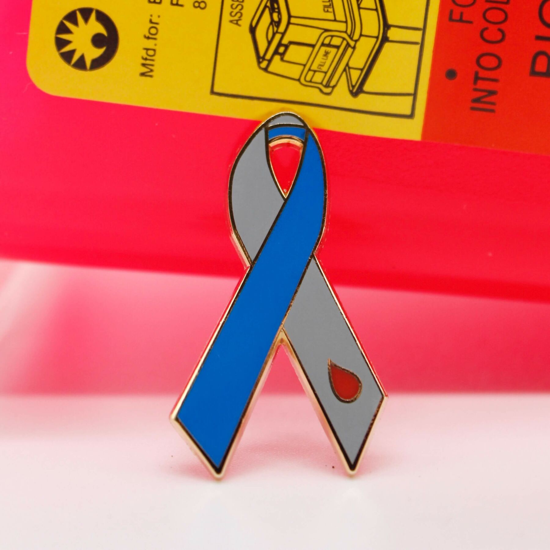 Enamel Awareness Ribbon Pins