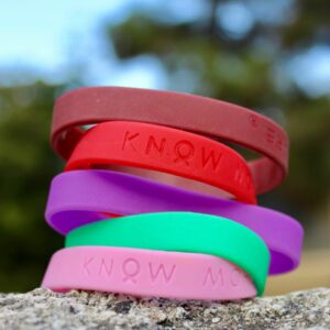 KNOW MORE® Silicone Awareness Wristbands