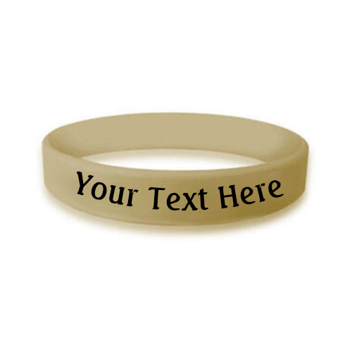 custom bulk silicone awareness wristband in the color olive green
